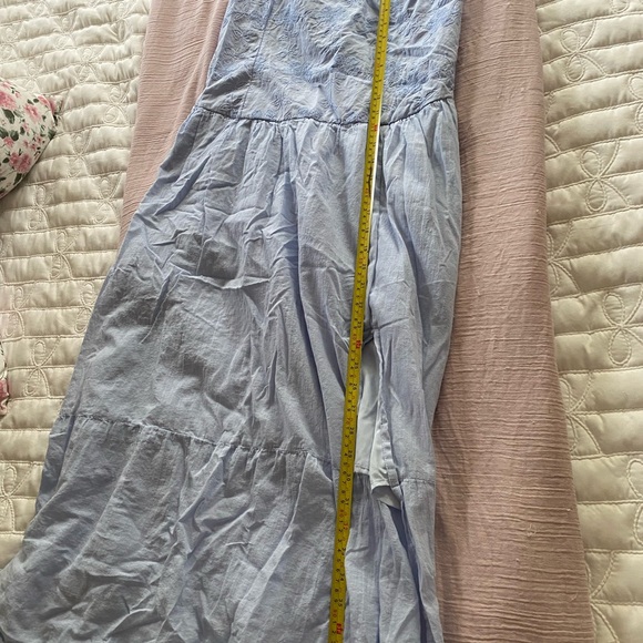 NWOT Hollister Sky Blue Embroidered Dress - Picture 4 of 5